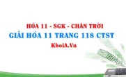Giải Hóa 11 trang 118 Chân trời Sáng tạo